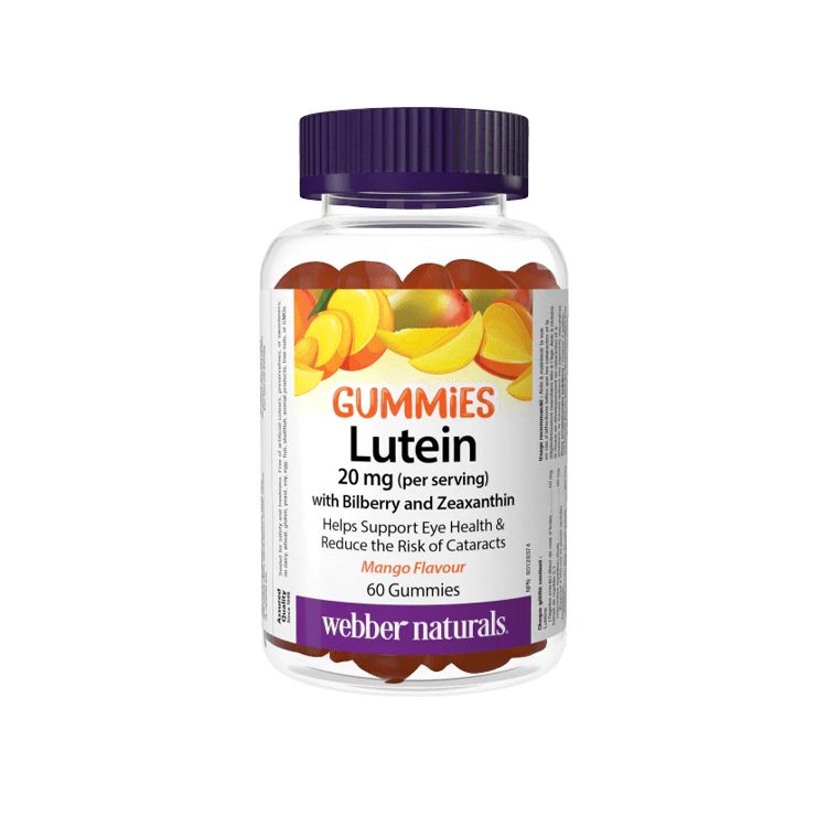 Webber Naturals, Lutein with Bilberry & Zeaxanthin, 60 Gummies