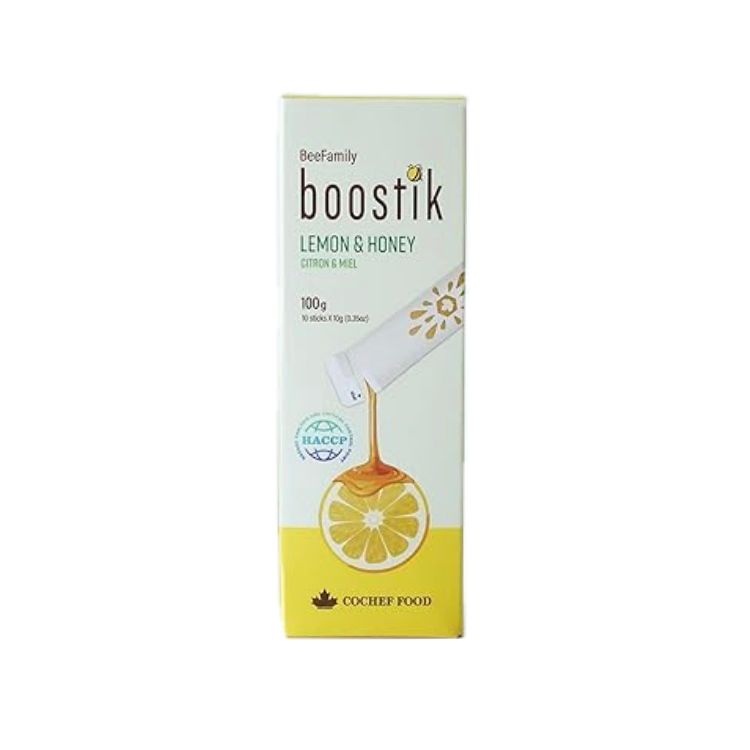 BeeFamily, Lemon Honey Boostik, 10 Sticks