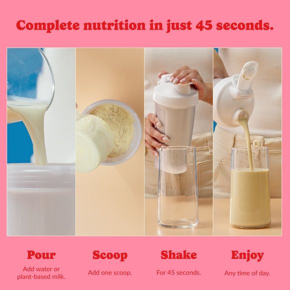 Good Protein, Vegan All-in-One Shake, Strawberries & Cream, 880g