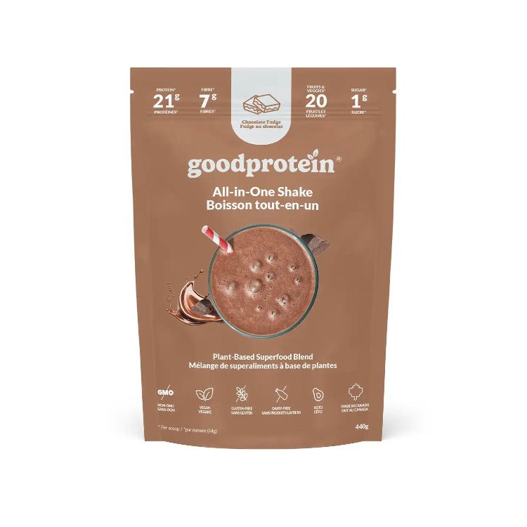 Good Protein, Vegan All-in-One Shake, Chocolate Fudge, 440g