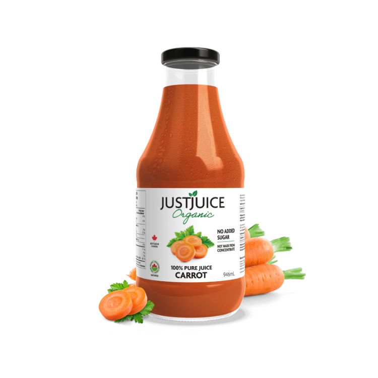 Just Juice, Organic Carrot Juice, 946ml