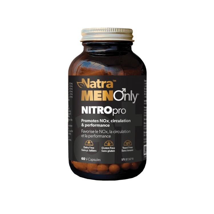 加拿大Natra NITROpro一氧化氮增强胶囊 60粒 改善血液流动 强化肌肉性能 增强体力