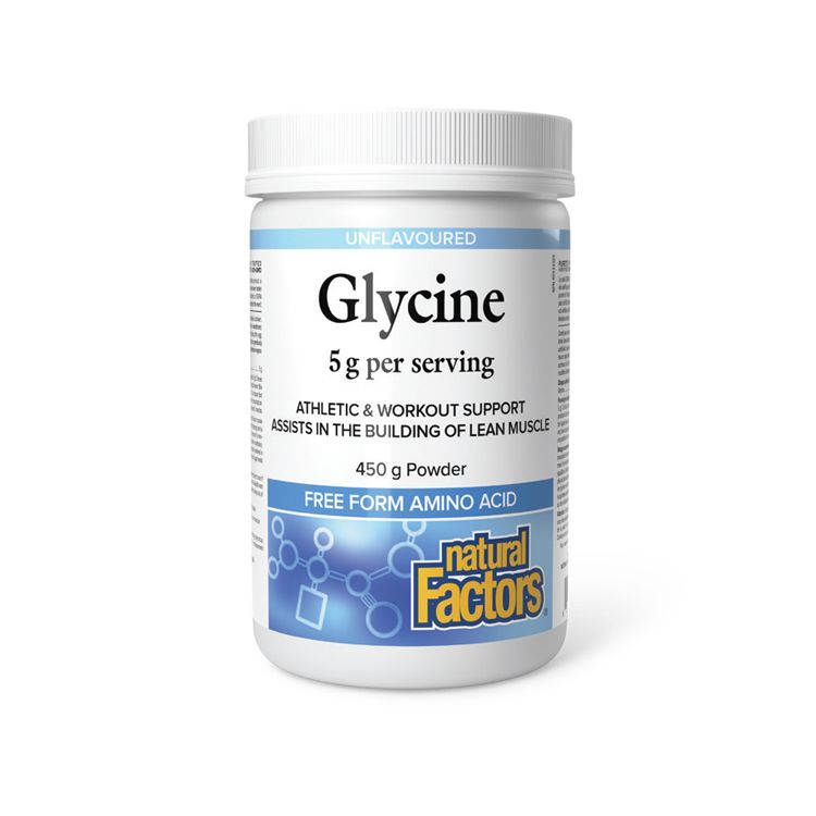 Natural Factors, Glycine Powder, 450g