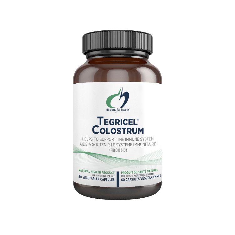 美国Designs For Health健康设计 Tegricel®专利型牛初乳胶囊 60粒 含40%以上免疫球蛋白G 提升免疫
