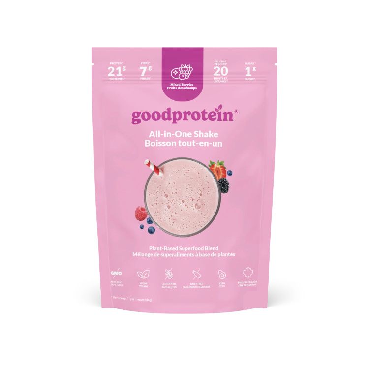Good Protein, Vegan All-in-One Shake, Mixed Berries, 880g