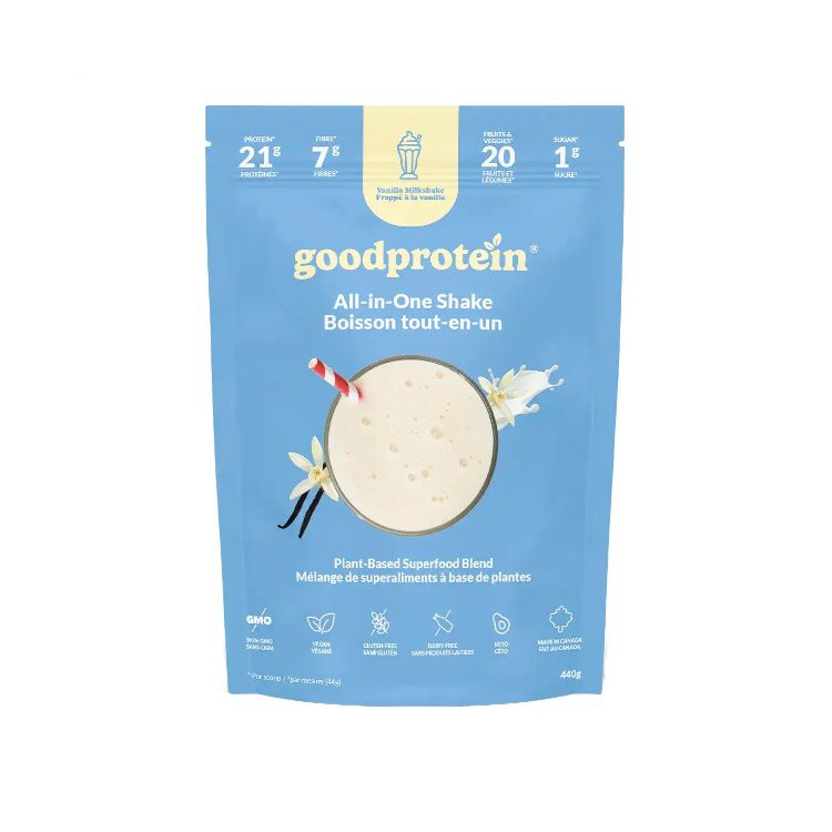 Good Protein, Vegan All-in-One Shake, Vanilla Milkshake, 440g