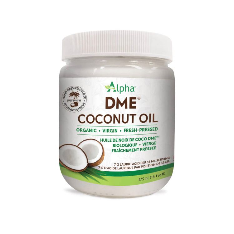 Alpha Health, DME Organic Virgin Coconut Oil, 475ml