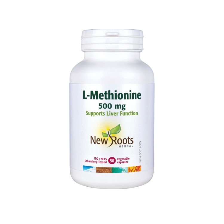 New Roots, L‑Methionine, 500mg, 50 Vegetable Capsules