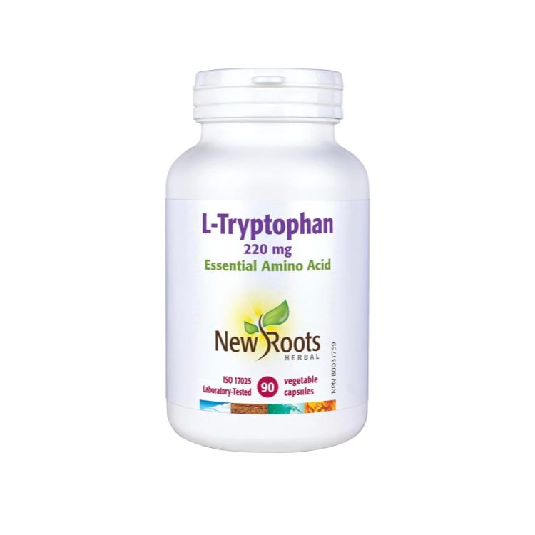 New Roots, L‑Tryptophan, 220mg, 90 Vegetable Capsules