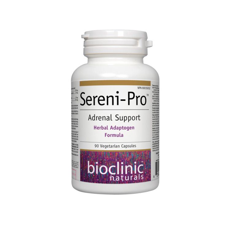 加拿大Bioclinic Naturals全草本减压胶囊 90粒 南非醉茄/红景天/刺五加经典组合 减少压力引起的烦躁和睡眠不佳 平衡皮质醇