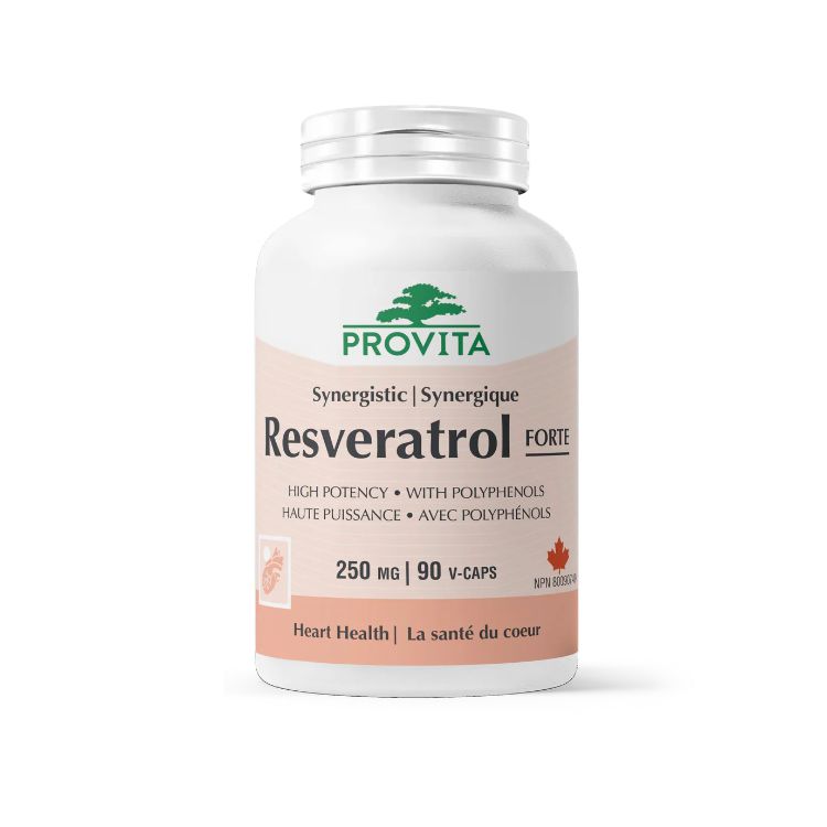 加拿大Provita协同白藜芦醇强效胶囊胶囊 90粒 支持健康衰老 促进心血管健康