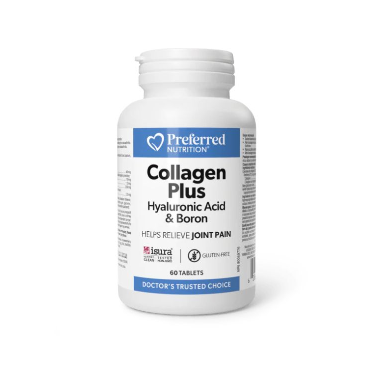 Preferred Nutrition, Collagen Plus Hyaluronic Acid & Boron, 60 Tablets
