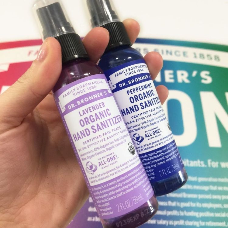 Dr Bronner's Organic Hand Sanitizer Spray Lavender 59ml