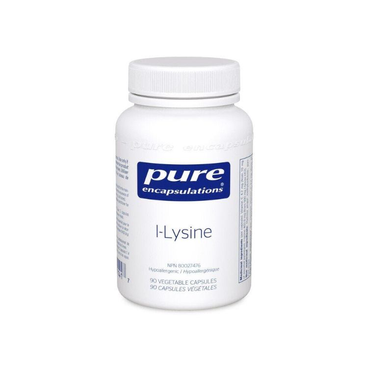 美国Pure Encapsulations赖氨酸胶囊 400毫克/90粒 减少单纯疱疹病毒HSV感染复发 缩短愈合时间