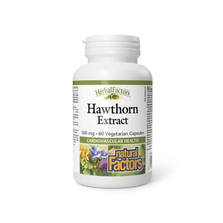 Natural Factors, HerbalFactors, Hawthorn Extract, 300mg, 60 Vegetarian Capsules