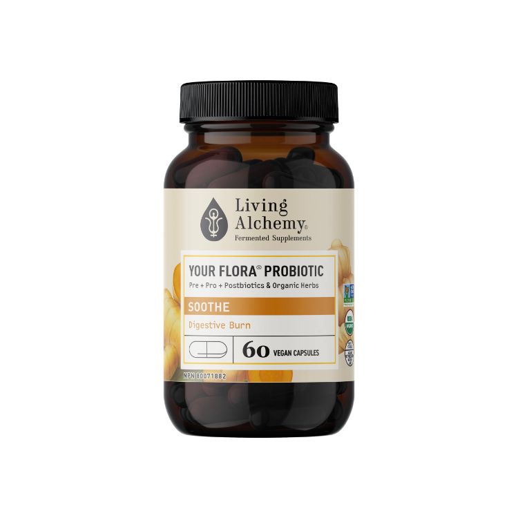 加拿大Living Alchemy聚合发酵益生菌 抗炎配方/60粒 全面支持消化系统健康 添加姜黄生姜 缓解肠道炎症