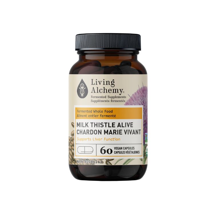 Living Alchemy, Milk Thistle Alive, Inflammation Support, 60 VCaps
