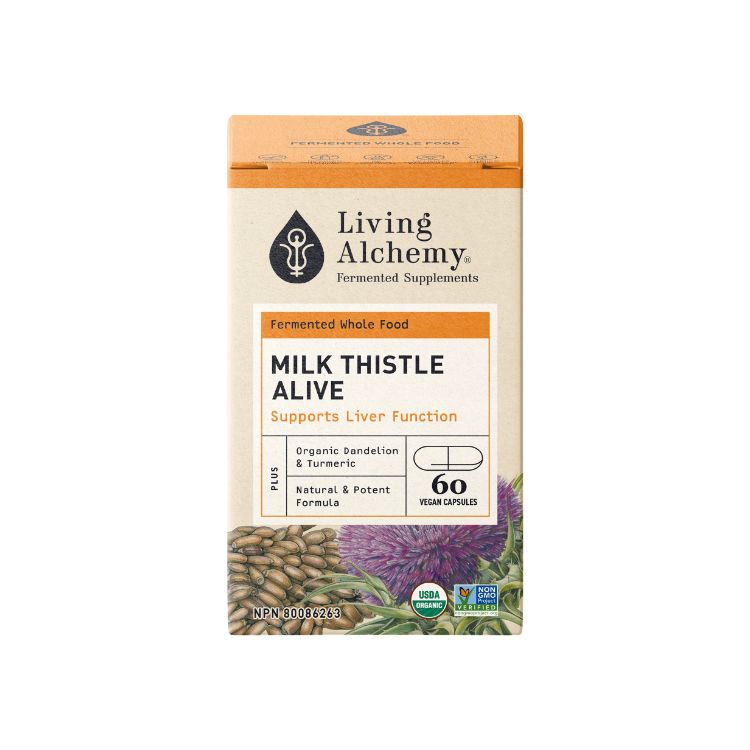 Living Alchemy, Milk Thistle Alive, Inflammation Support, 60 VCaps