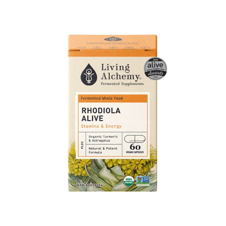 加拿大Living Alchemy活性红景天酵素 60粒 补充高活性红景天 调节压力 提供能量