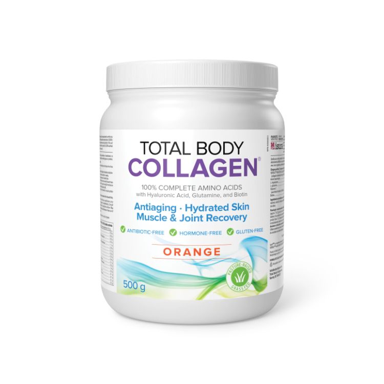 加拿大Natural Factors全体胶原蛋白肽 500克/38次量 桔子味道 临床验证28天减少皱纹