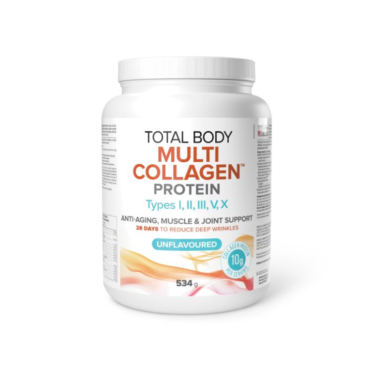 加拿大Natural Factors全谱胶原蛋白肽 含I/II/III/V/X型5种类型 534克/48次量 临床验证28天减少皱纹 缓解关节疼痛