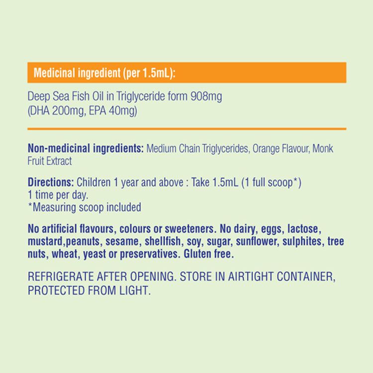 allKiDz, DHA Fish Smart, Fish Oil Omega-3s for Kids, 90 ml