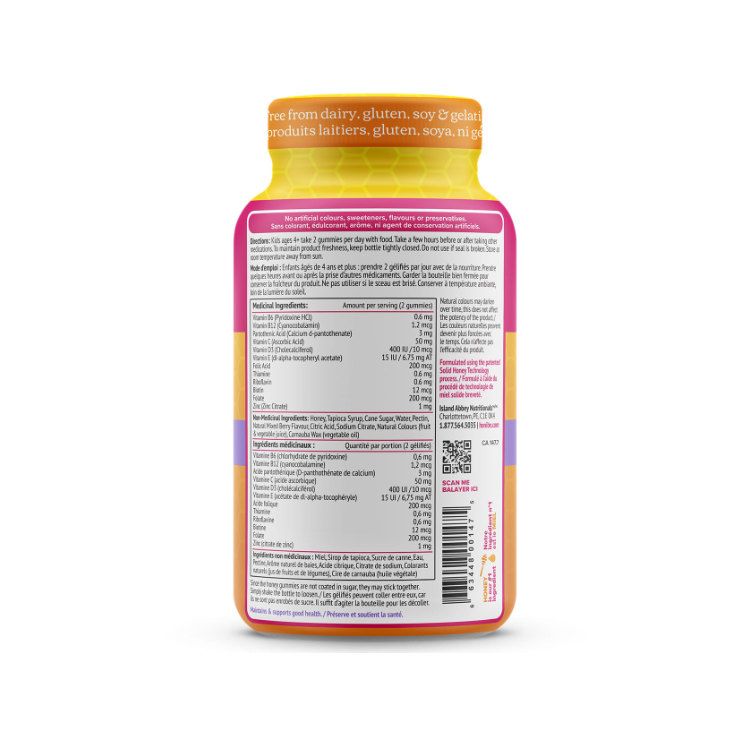 Honibe, Complete Kids Multivitamin + Immune, 70 Gummies