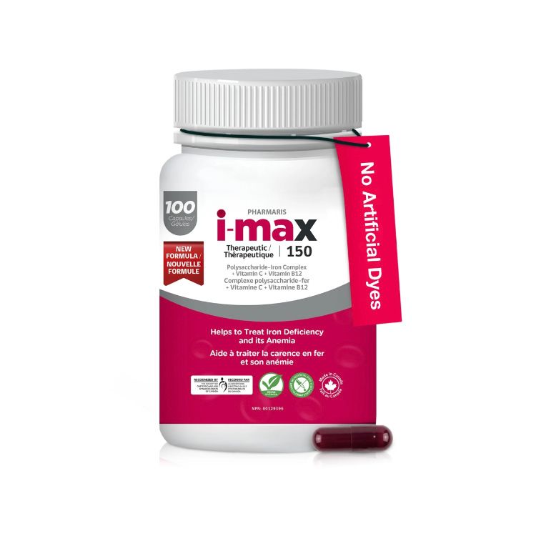 Pharmaris, i-max, Iron Supplement, 150 mg, 100 Capsules