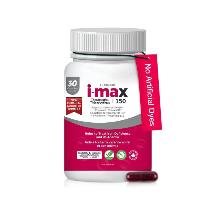 Pharmaris, i-max, Iron Supplement, 150 mg, 30 Capsules