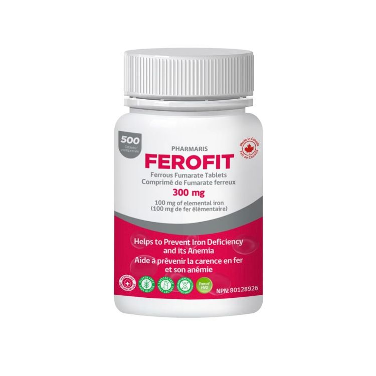 Ferofit, Ferrous Fumarate, 300 mg, 500 Tablets