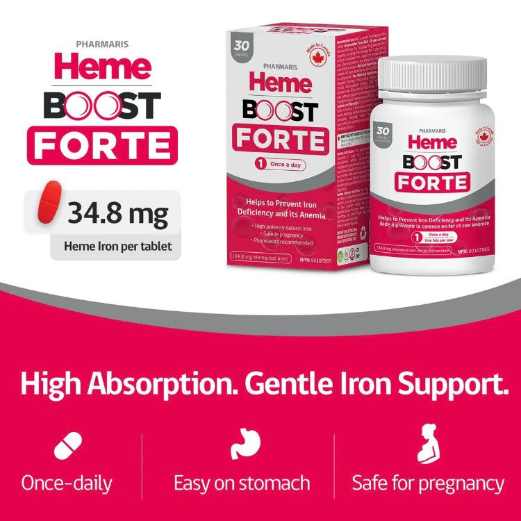 HemeBoost, Heme Iron, 34.8 mg, 30 Tablets
