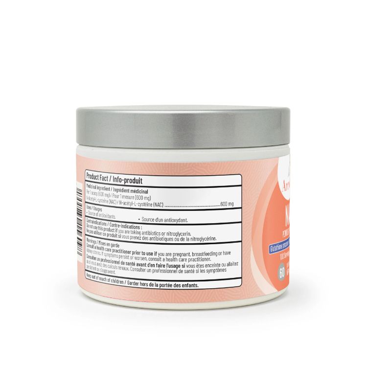 加拿大Arcwell N-乙酰-L-半胱氨酸NAC粉 600mg/60克/100次量 98%纯度 缓解慢性支气管炎症状