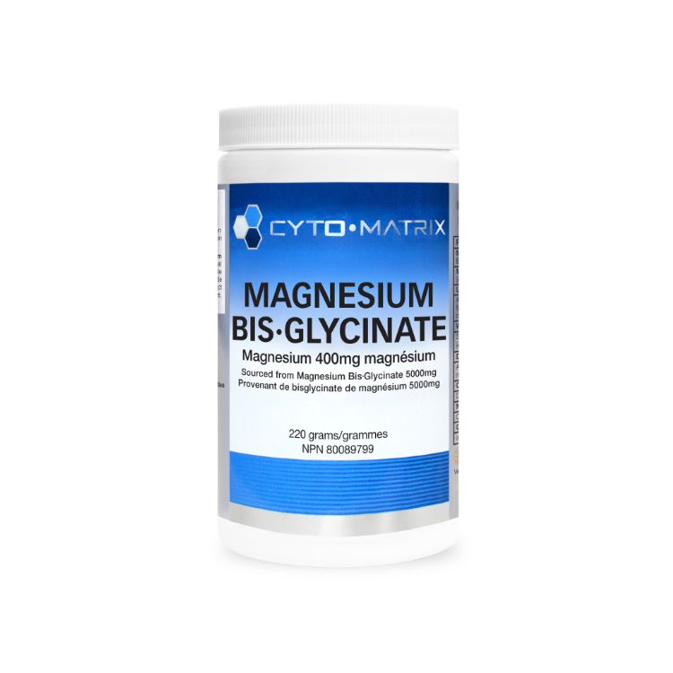 加拿大Cyto-Matrix纯双甘氨酸镁粉 400mg/220克 100%专利纯螯合形式 缓解肌肉紧张 改善焦虑
