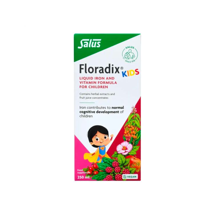 Salus, Floradix Kids, Liquid Iron and Vitamins Formula,  250ml - Salus | Lifeplus Natural Health