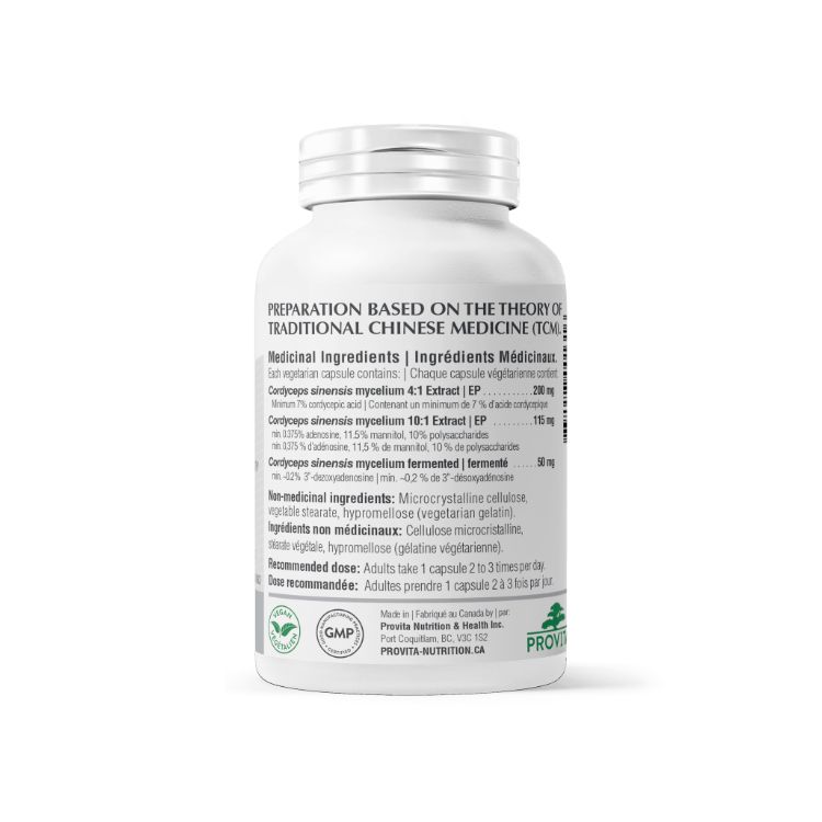 Provita, Cordyceps Forte, CSM-2000, 90 VCaps - PROVITA | Lifeplus Natural Health