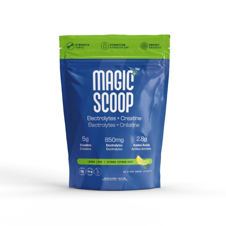 Magic Sccop, Electrolyte+Creatine, Lemon Lime, 20 Stick Packs - Magic Scoop | Lifeplus Natural Health