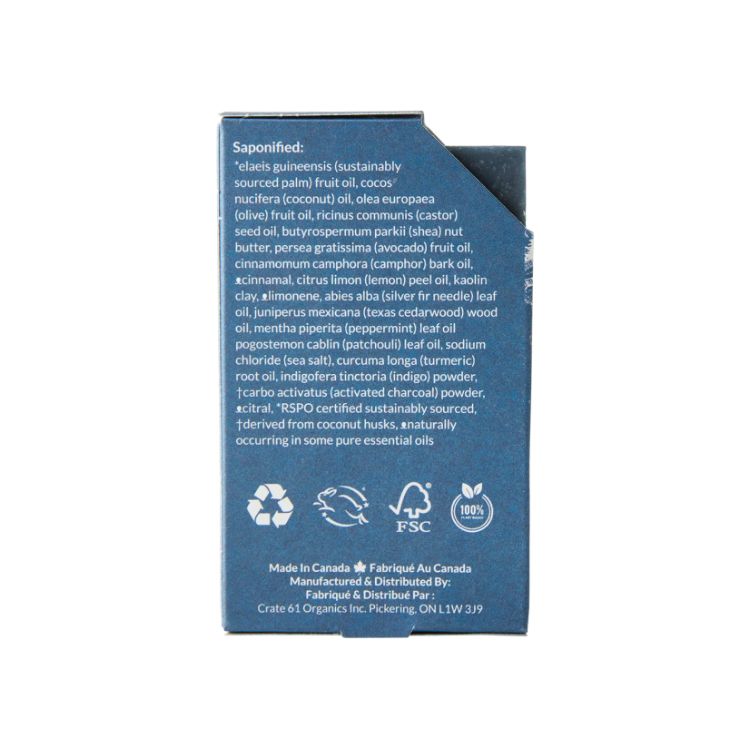 Crate 61 Organic, Bar Soap, Alpine & Spice, 110g - Crate 61 Organics | Lifeplus Natural Health