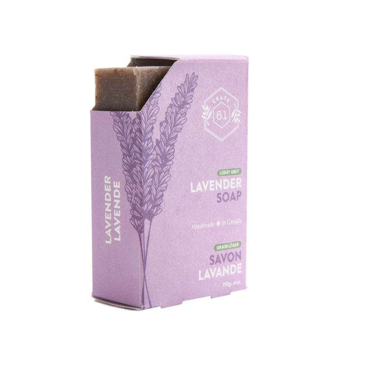 Crate 61 Organic, Bar Soap, Lavender, 110g - Crate 61 Organics | Lifeplus Natural Health