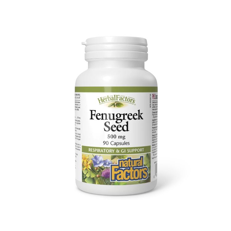 加拿大Natural Factors胡芦巴籽胶囊 500毫克/90粒 化痰祛痰 缓解消化不良 传统也用作催乳剂 - Natural Factors | 加拿大生活加