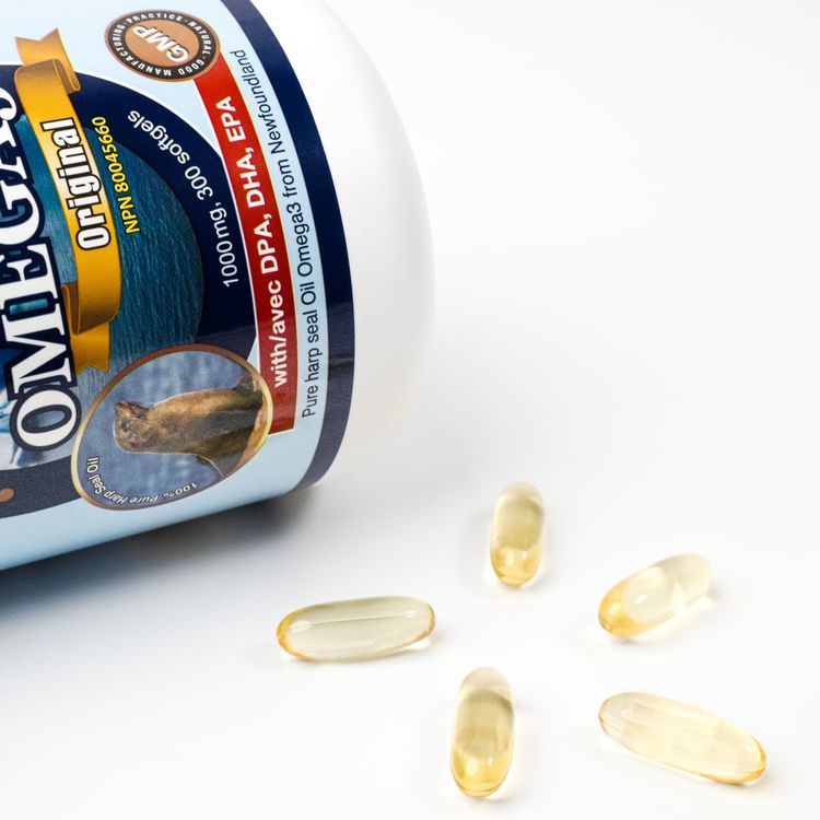 加拿大Advanced Omega 100%纯竖琴海豹油 1000mg/300粒 所含EPA/DPA/DHA达同级产品1.3倍 养护心血管 - Advanced Omega | 加拿大生活加