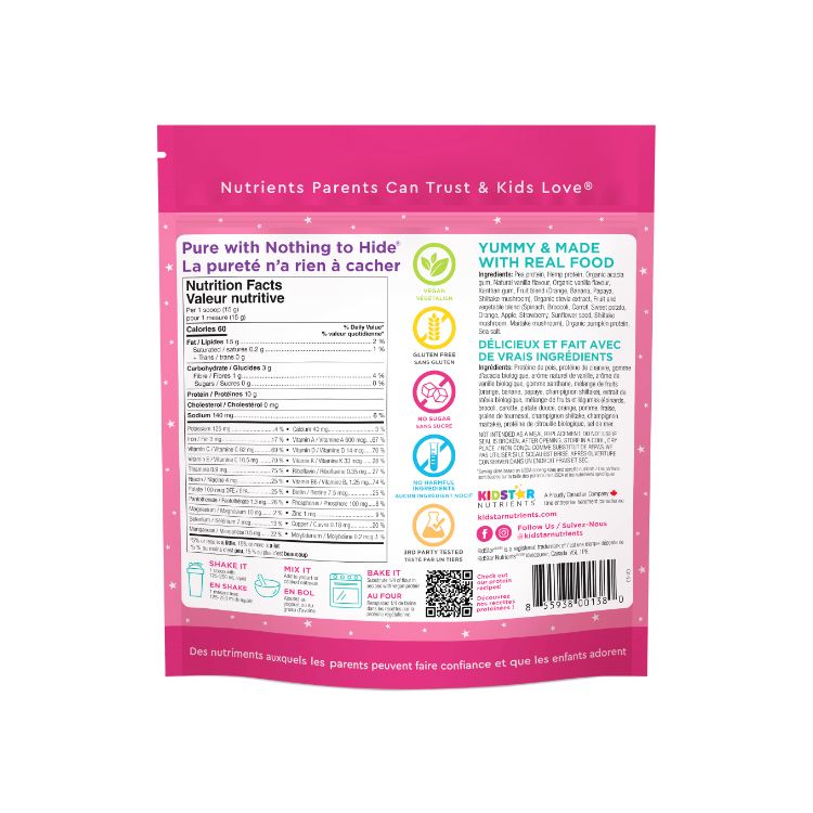 KidStar, All-in-One Plant-Based Protein, Vanilla, 400g - KidStar | Lifeplus Natural Health