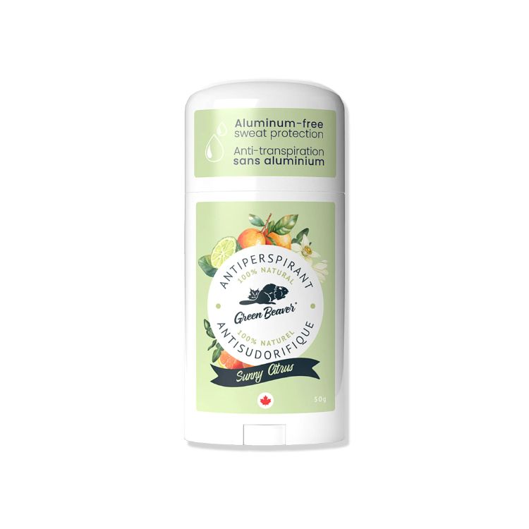 Green Beaver, Natural Aluminum-Free Antiperspirant, Sunny Citrus, 50g - Green Beaver | Lifeplus Natural Health