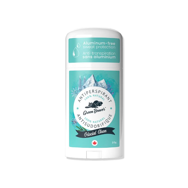 Green Beaver, Natural Aluminum-Free Antiperspirant, Glacial Clean, 50g - Green Beaver | Lifeplus Natural Health