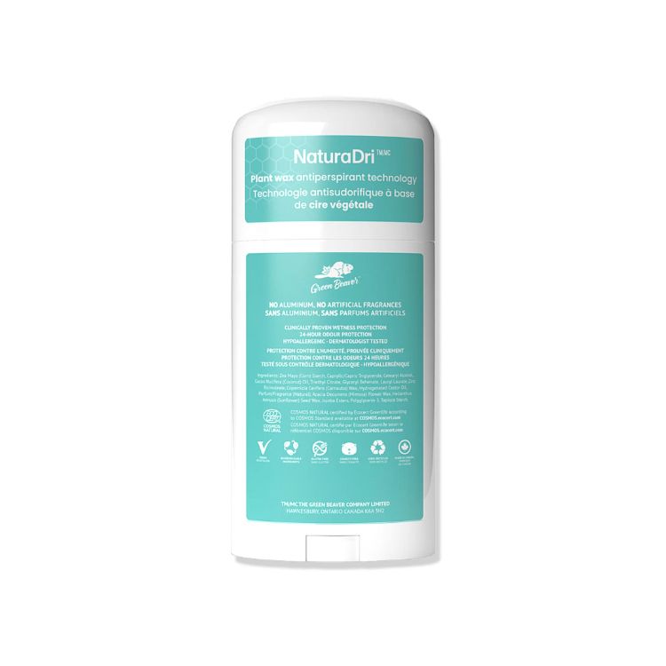 Green Beaver, Natural Aluminum-Free Antiperspirant, Glacial Clean, 50g - Green Beaver | Lifeplus Natural Health