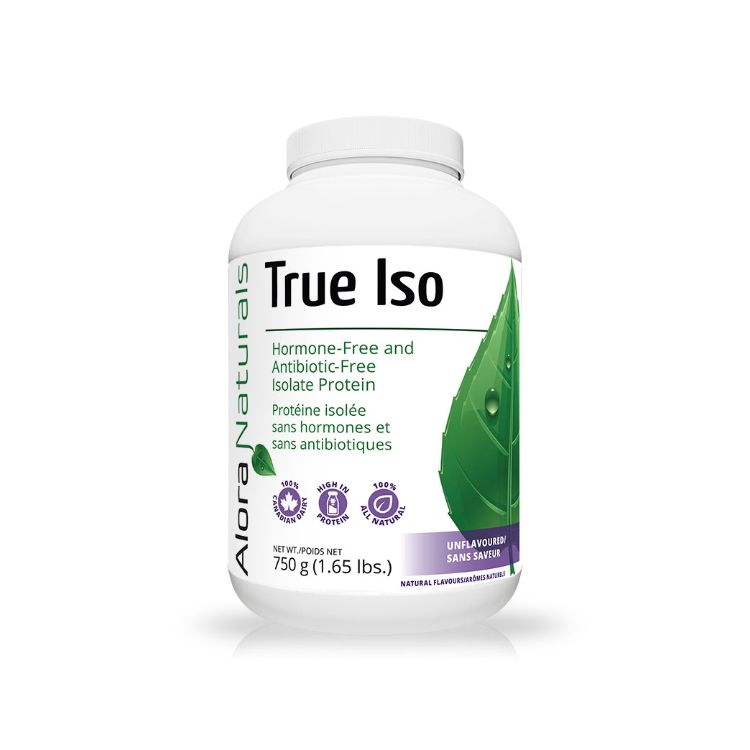 Alora Naturals, True ISO, Hormone-free and Antibiotic-free Isolate Protein, Unflavoured, 750g - Alora Naturals | Lifeplus Natural Health