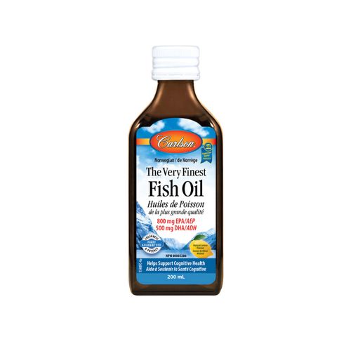 Carlson Laboratories, The Very Finest, Fish Oil, Lemon Flavour, 200 ml