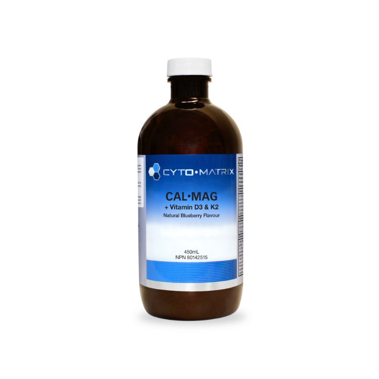 Cyto-Matrix, Cal·Mag + Vitamin D3 & K2, Liquid, Blueberry, 450ml - Cyto-Matrix | Lifeplus Natural Health