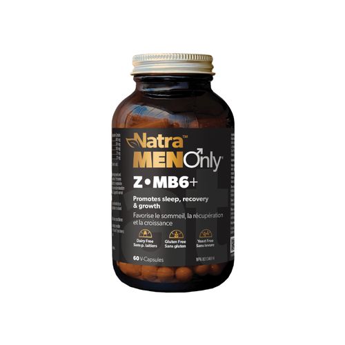 加拿大Natra Z•MB6+夜间修复胶囊 60粒/男士版 帮助睡眠时放松身心 修复肌肉 平衡激素水平