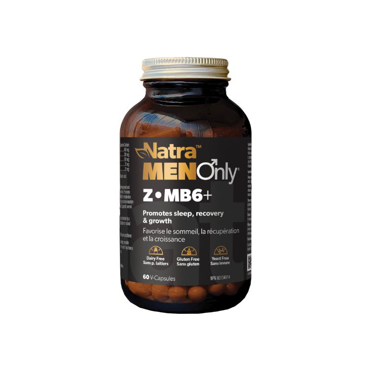 加拿大Natra Z•MB6+夜间修复胶囊 60粒/男士版 帮助睡眠时放松身心 修复肌肉 平衡激素水平 - Natra | 加拿大生活加