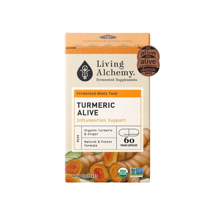 加拿大Living Alchemy活性姜黄酵素 60粒 补充高活性姜黄 改善认知及记忆力 护肝抗氧化